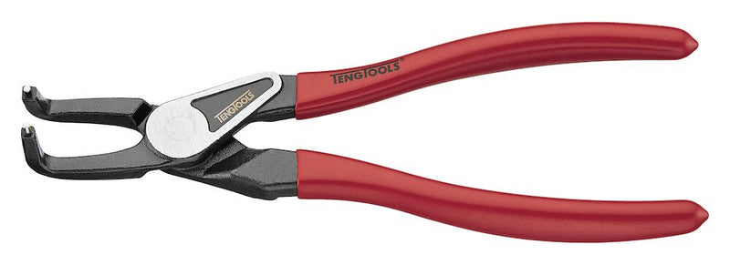 Teng Tools MBE471-9 9" Bent/Inner Circlip Plier Vinyl Grip with Spring