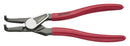 Teng Tools MBE473-9 9" Bent/Outer Circlip Plier Vinyl Grip with Spring