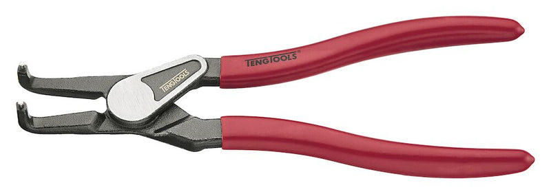 Teng Tools MBE473-9 9" Bent/Outer Circlip Plier Vinyl Grip with Spring