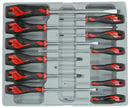 Teng Tools MD912N 12 Piece Screwdriver Set Flat, PH, PZ