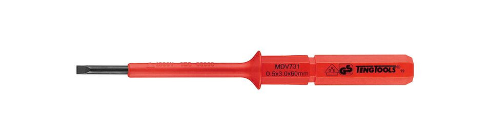 Teng Tools MDV731 Screwdriver Interchangeable 3.0 x 60mm Flat Blade