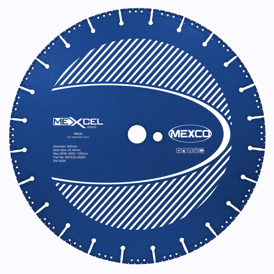 Mexco MEXCEL35025 350MM METAL CUTTING BLADE XCEL GRADE 25.4MM BORE