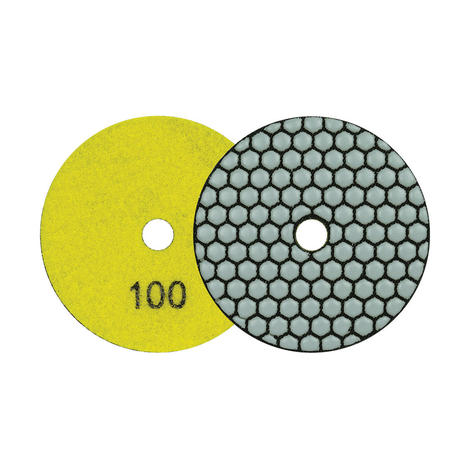 Mexco MEXPAD100 100 GRIT DIAMOND POLISHING PAD YELLOW DRY USE