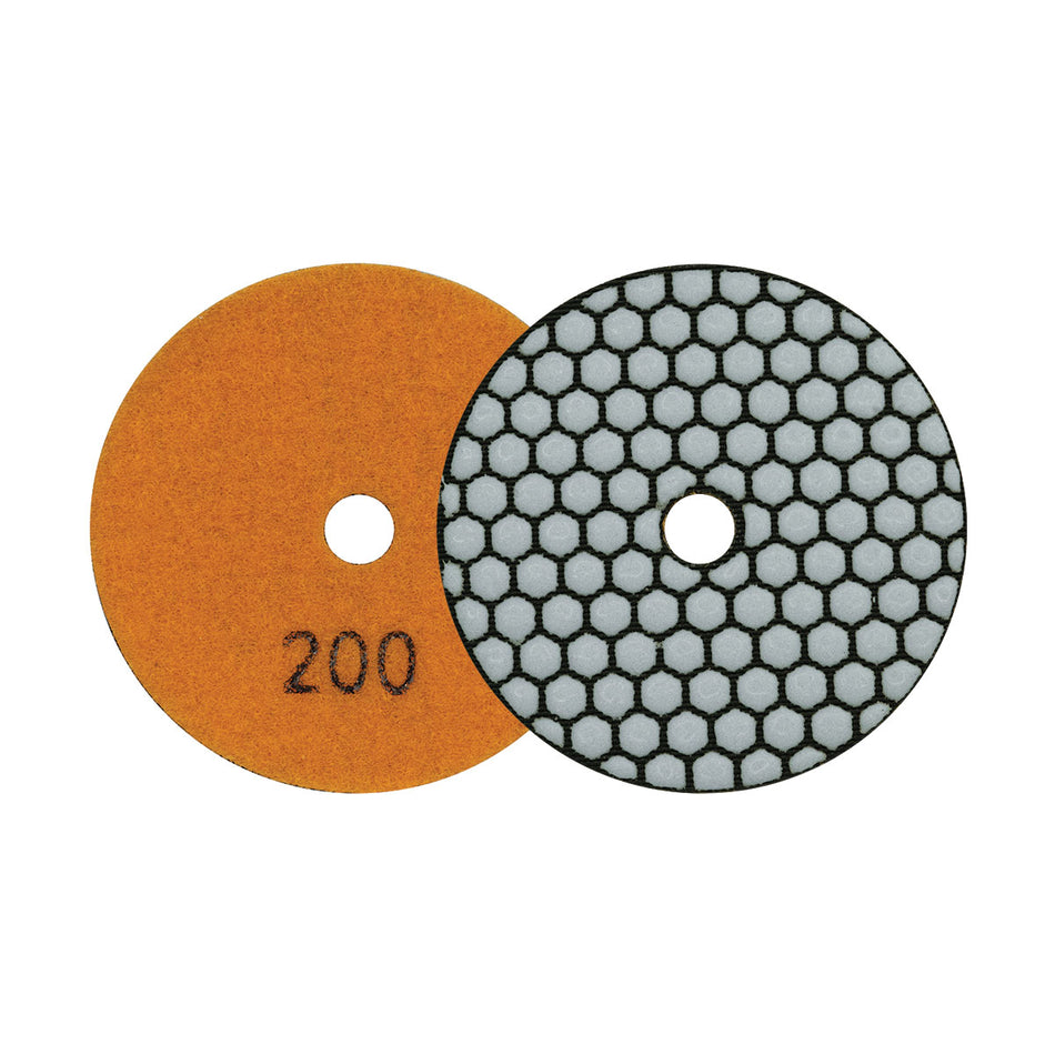 Mexco MEXPAD200 200 GRIT DIAMOND POLISHING PAD ORANGE DRY USE
