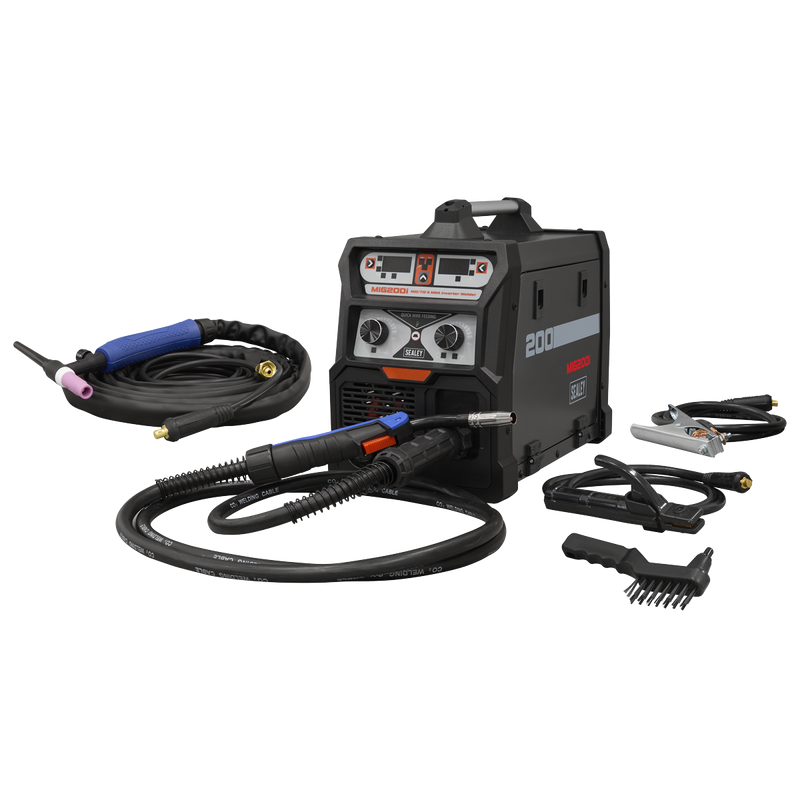 Sealey MIG200i MIG/TIG & MMA (ARC/STICK) Inverter Welder 200A