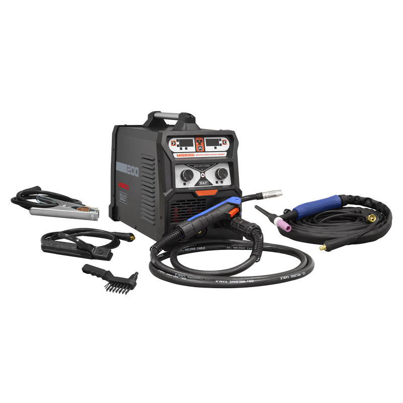 Sealey MIG200i MIG/TIG & MMA (ARC/STICK) Inverter Welder 200A