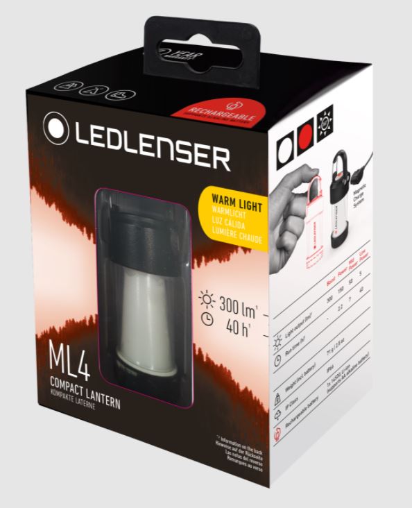 Ledlenser 502231 ML4-WL RECHARGEABLE Warm-Light Key-ring Lantern (300lm)