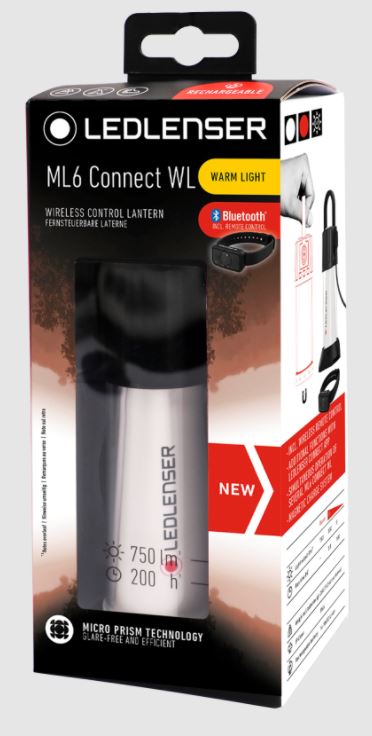 Ledlenser 502201 ML6 CONNECT-WL RECHARGEABLE Warm-Light Lantern - Bluetooth Connect (750lm)