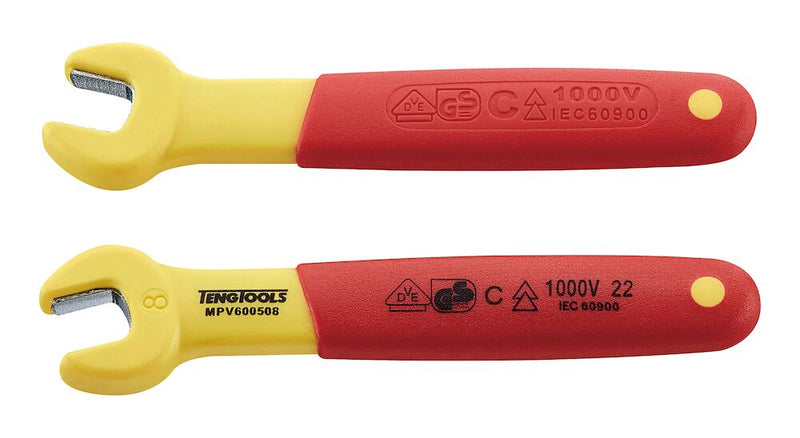 Teng Tools MPV600508 Insulated Open Ended Spanner 8mm