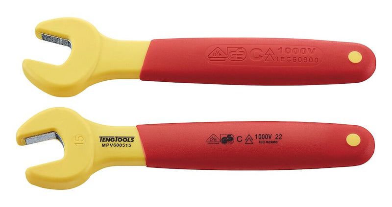 Teng Tools MPV600515 Insulated Open Ended Spanner 15mm