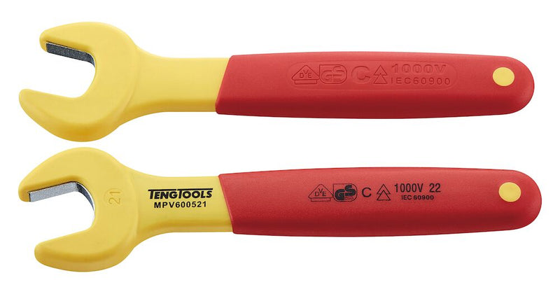 Teng Tools MPV600521 Insulated Open Ended Spanner 21mm