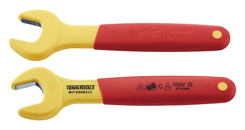 Teng Tools MPV600522 Insulated Open Ended Spanner 22mm