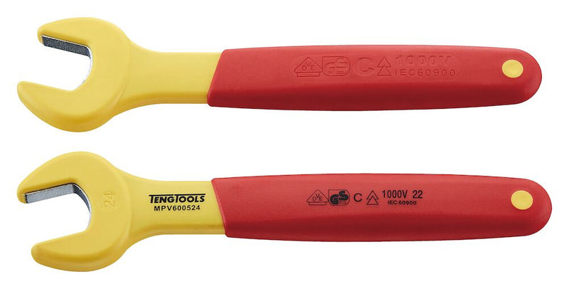 Teng Tools MPV600524 Insulated Open Ended Spanner 24mm