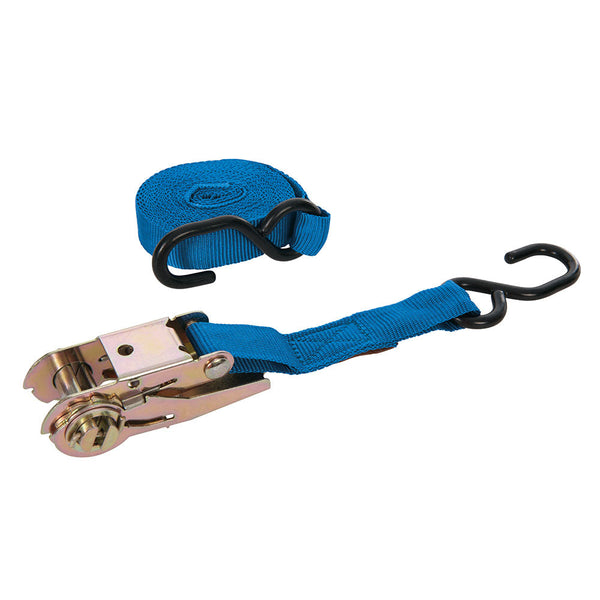 Silverline MS21S Ratchet Tie Down Strap S-Hook