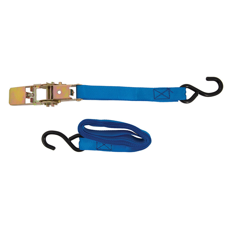 Silverline MS21S Ratchet Tie Down Strap S-Hook