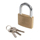Silverline MSS05 Brass Padlock