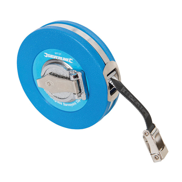 Silverline MT37 Fibreglass Surveyors Tape