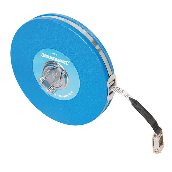 Silverline MT38 Fibreglass Surveyors Tape