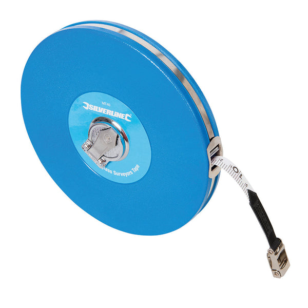 Silverline MT40 Fibreglass Surveyors Tape