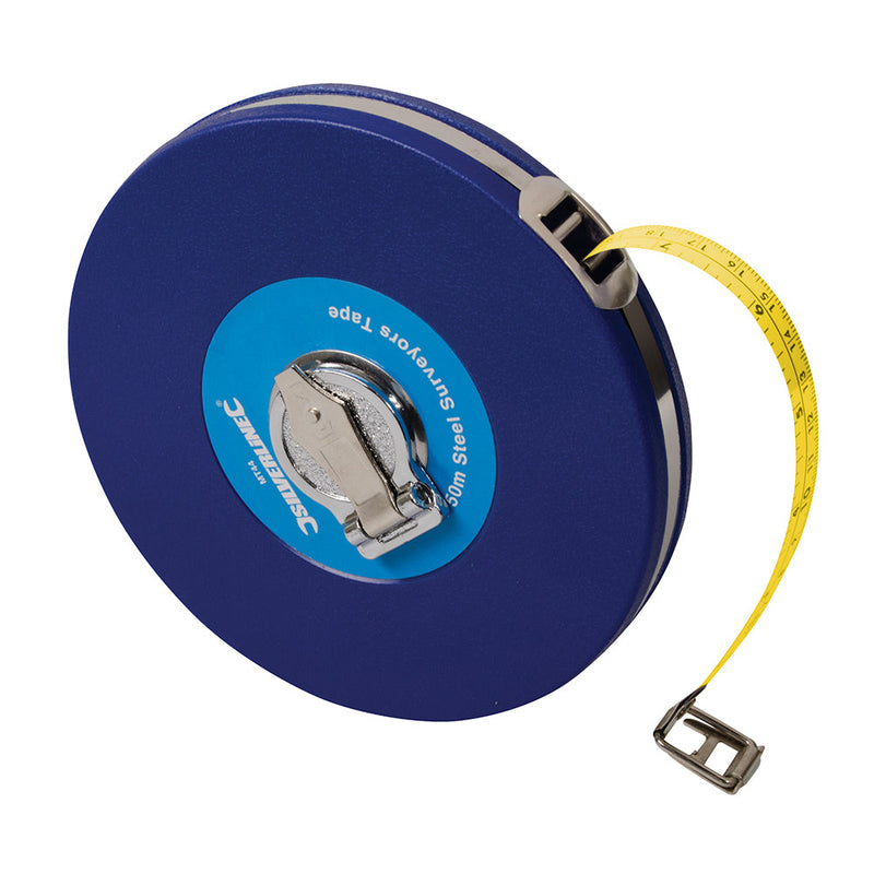 Silverline MT44 Steel Surveyors Tape