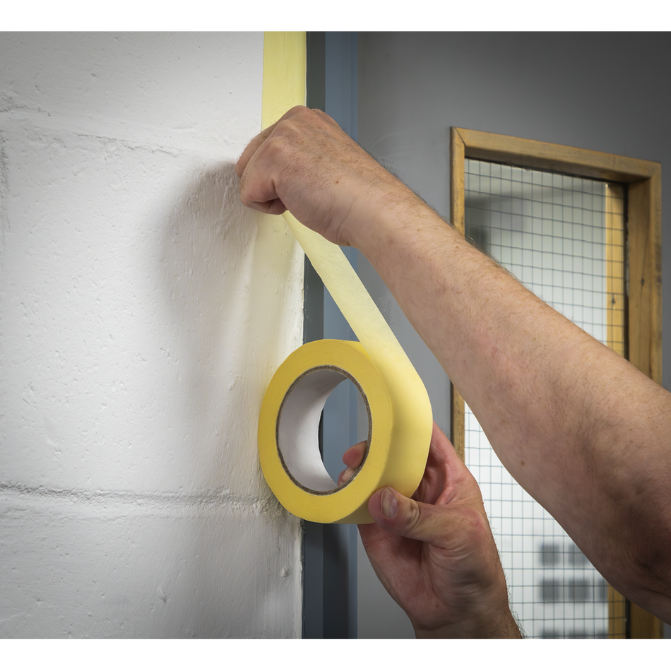 Sealey MTLB36 Premium Quality Masking Tape 36mm x 50m Pack of 24