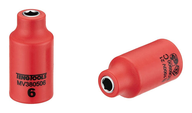 Teng Tools MV380506 3/8" Drive Insulated Socket 6mm