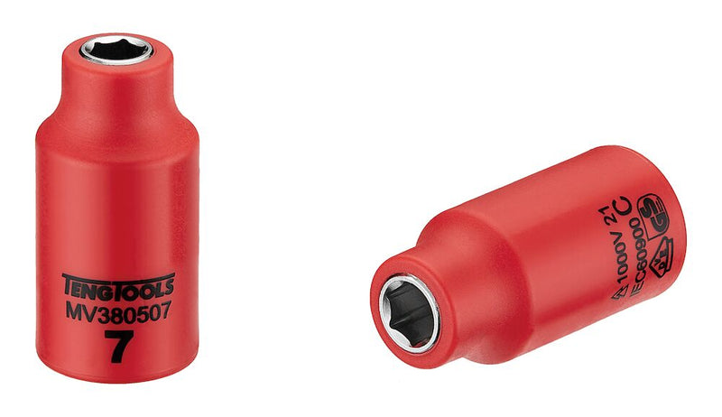 Teng Tools MV380507 3/8" Drive Insulated Socket 7mm