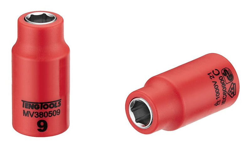 Teng Tools MV380509 3/8" Drive Insulated Socket 9mm