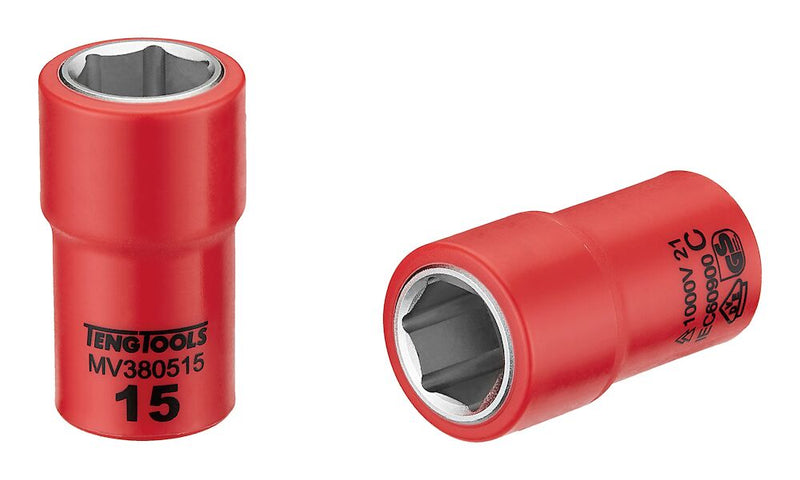 Teng Tools MV380515 3/8" Drive Insulated Socket 15mm