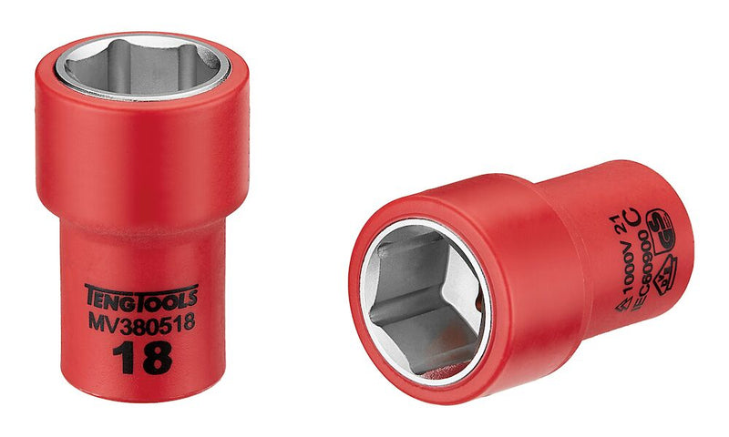 Teng Tools MV380518 3/8" Drive Insulated Socket 18mm
