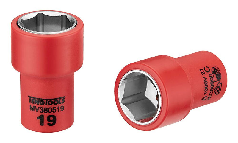Teng Tools MV380519 3/8" Drive Insulated Socket 19mm