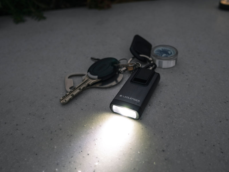 Ledlenser 502577 NEW K6R Key-ring RECHARGEABLE LED Torch - Grey / Black (400)