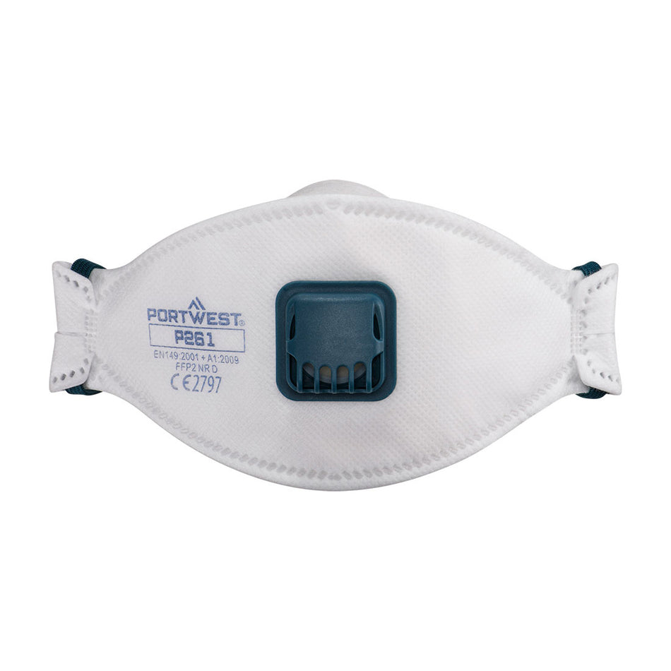 Portwest Trifold Valved Dolomite FFP2 Respirator (Pk10)
