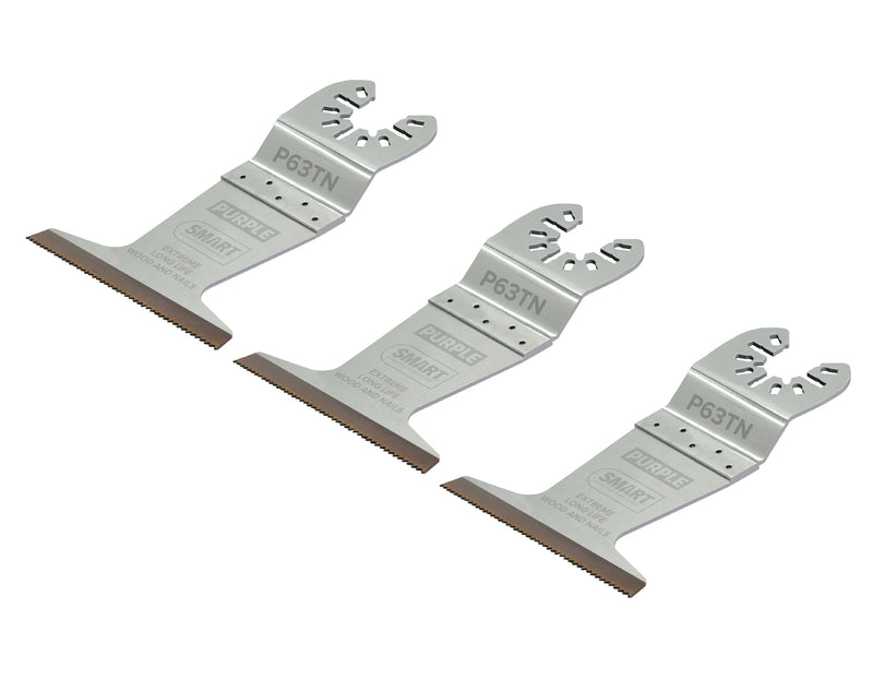 SMART P63TN3 Titanium Series 63mm Extreme Long-Life Bi-metal Blade - 3 Pack