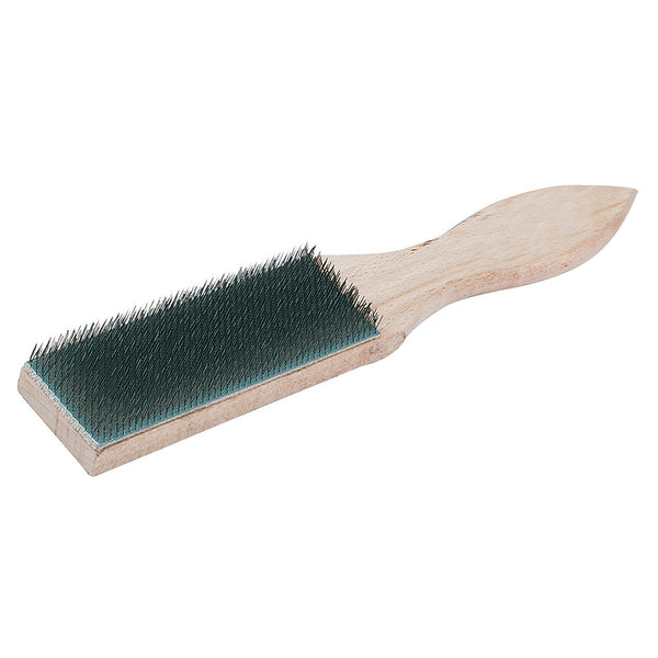 Silverline PB19 File Card Brush Wooden
