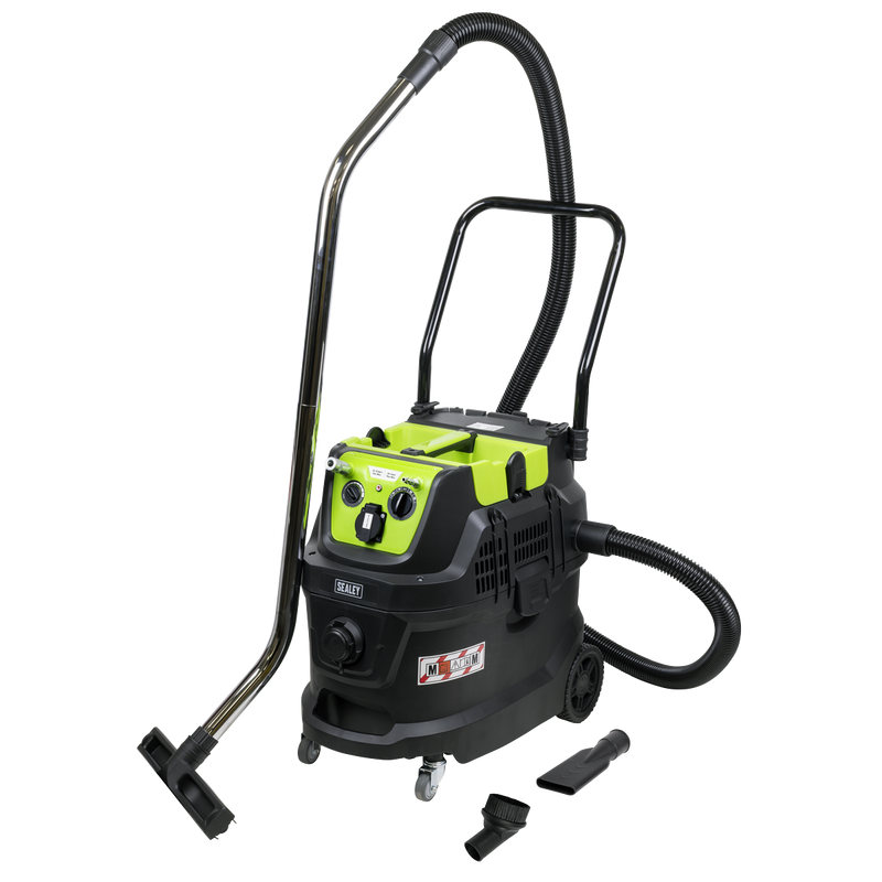 SEALEY PC400MA M Class Dust-Free Industrial Wet & Dry Vacuum Cleaner 40L with Autostart for Air/Electric Power Tools 1600W/230V