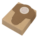 SEALEY PCU03 Dust Collection Bag for PC200 Series - Pack of 5