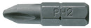 Teng Tools PH2500203 Bit 1/4" Hex Drive 25mm Length PH2 3 Pieces