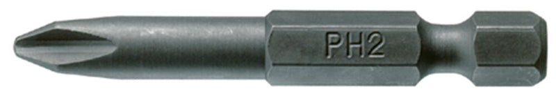 Teng Tools PH5000203 Bit 1/4" Hex Drive 50mm Length PH2 3 Pieces
