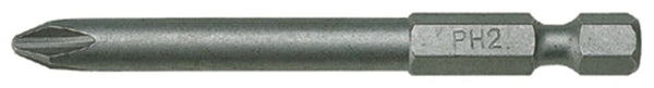 Teng Tools PH7000202 Bit 1/4" Hex Drive 70mm Length PH2 2 Pieces