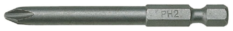 Teng Tools PH7000202 Bit 1/4" Hex Drive 70mm Length PH2 2 Pieces