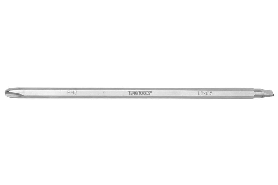 Teng Tools PHF0365 Double Ended Screwdriver Blade Flat 6.5mm x PH3