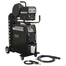 SEALEY POWERMIG500Wi 500A Professional Gas/Gasless MIG/TIG/MMA Inverter Welder with Portable Wire Feeder & Water Cooler 400V 3ph