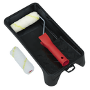 SEALEY PR4 4" Paint Roller Set with Tray
