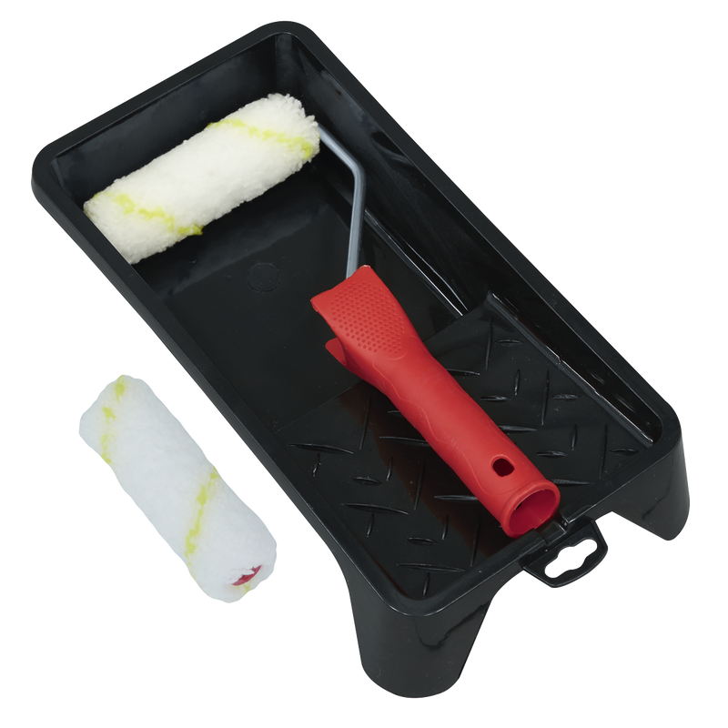 SEALEY PR4 4" Paint Roller Set with Tray
