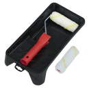 SEALEY PR4 4" Paint Roller Set with Tray