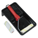 SEALEY PR4 4" Paint Roller Set with Tray