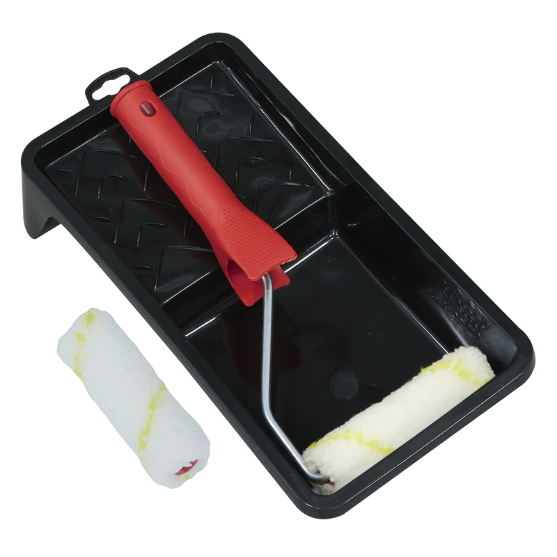 SEALEY PR4 4" Paint Roller Set with Tray