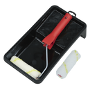 SEALEY PR4 4" Paint Roller Set with Tray