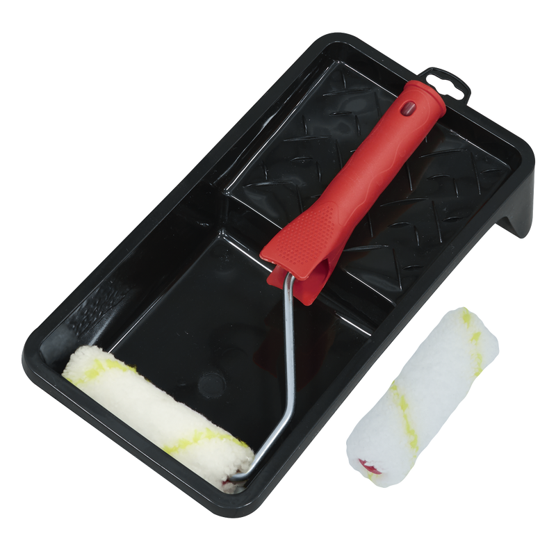 SEALEY PR4 4" Paint Roller Set with Tray